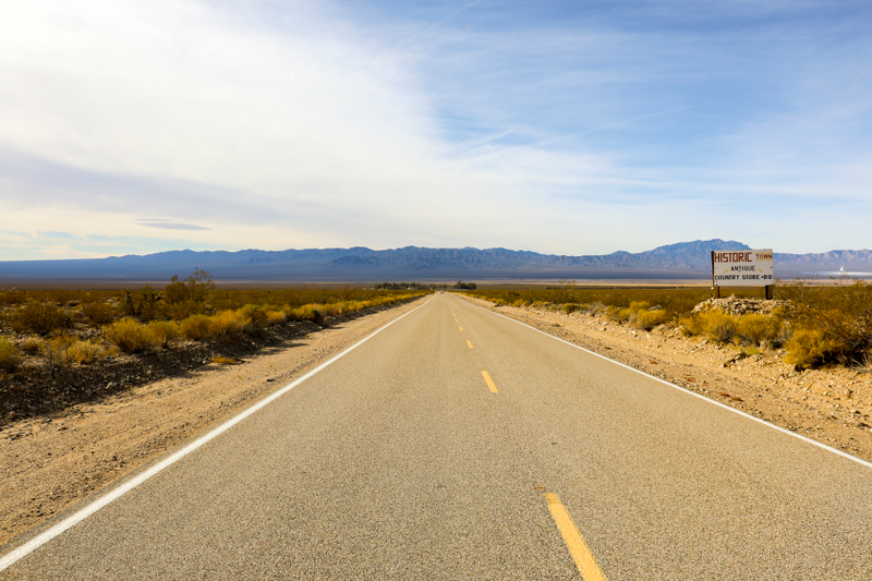 The road to Nipton.